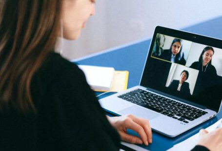Virtual Conference - People on a Video Call