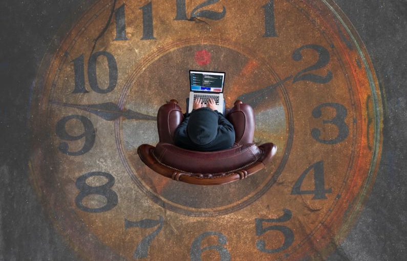 Time Management - brown analog clock