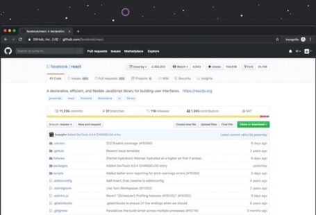GitHub Portfolio - Github website on desktop