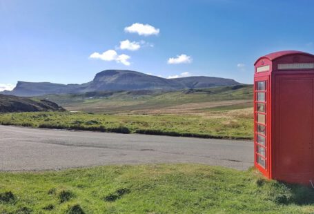 Remote Challenges - a red phone booth sitting on the side of a road